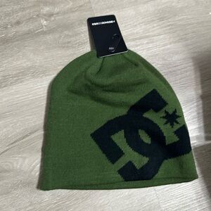 Green DC Beanie with Black Logo